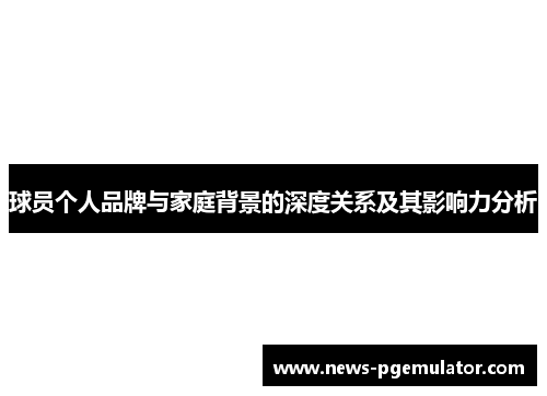 球员个人品牌与家庭背景的深度关系及其影响力分析